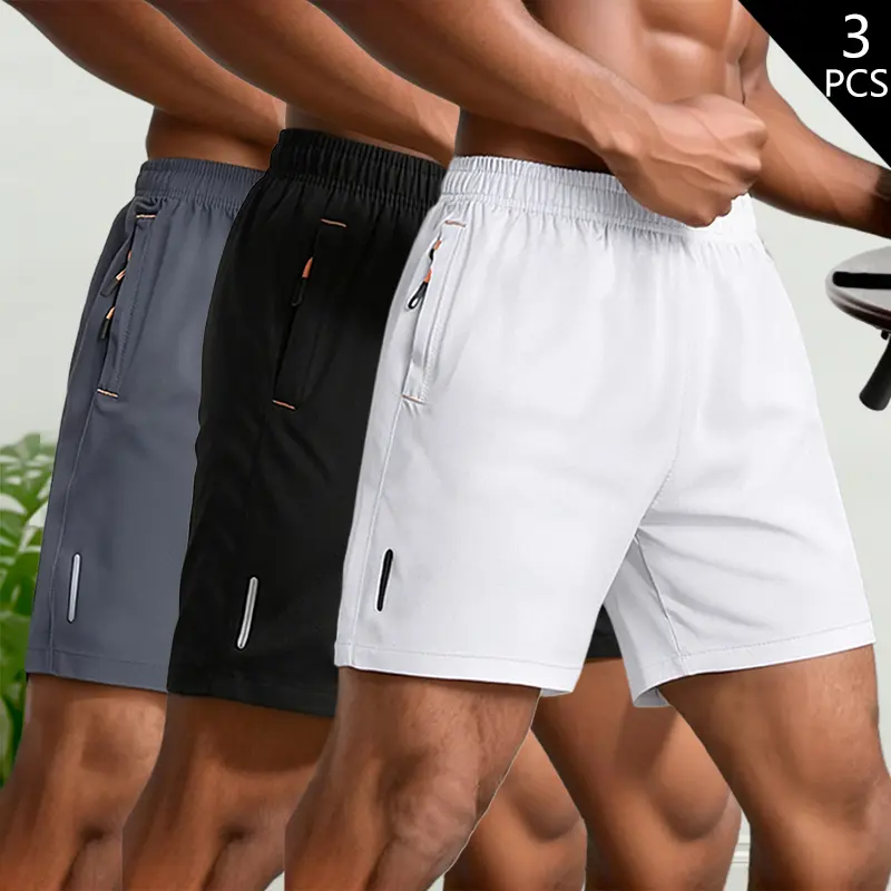 Men’s 3-piece quick-dry sports  set — stylish, multifunctional outdoor   suitable for everyday wear and comfortable,  gym workouts; summer menswear