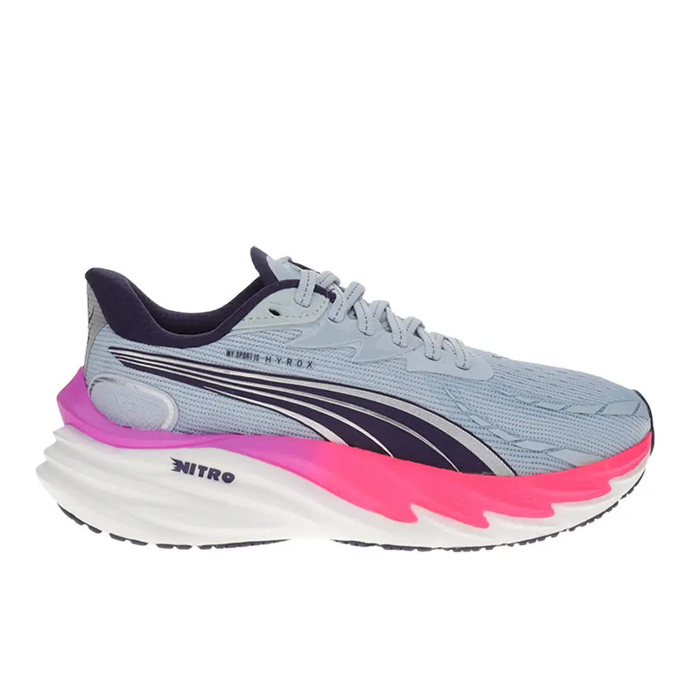 PUMA Womens X Hyrox Velocity Nitro Running Sneakers Shoes - Grey