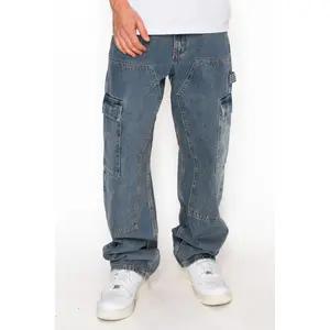 VICTORIOUS Baggy Fit Cargo Carpenter Denim Jeans