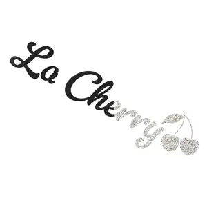 La Cherry Vinyl Decal Sticker UV & Waterproof Bumper Window Laptop Automotive Water Bottle Gift accessories – BLACK REFLECTIVE 7"