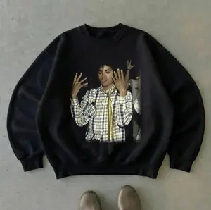 Vintage Michael Jackson Sweatshirt, King Of Pop Music Sweater, Unisex T-shirt, Gift Graphic Shirt - Menswear Womenswear Crewneck Comfortable