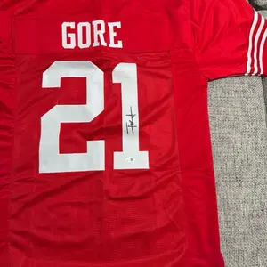Frank Gore signed autograph custom jersey - JSA coa - San Francisco 49ers