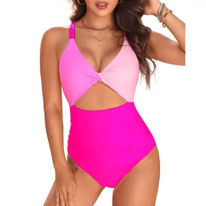 Tempt Me Women's One Piece Swimsuit - Cutout Tummy Control Bathing Suit V Neck Twist Front Swimwear 2025  SwimWeek  summervibes