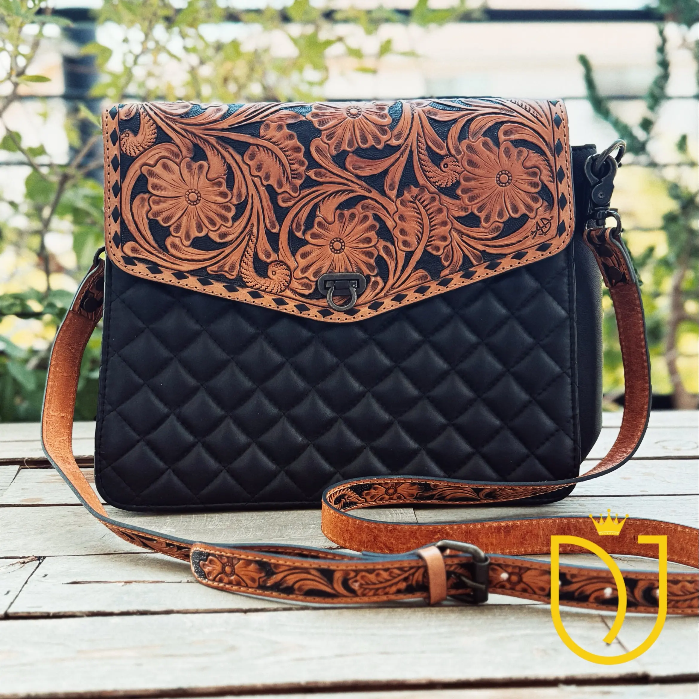 Paloma Quilted Leather Crossbody Purse