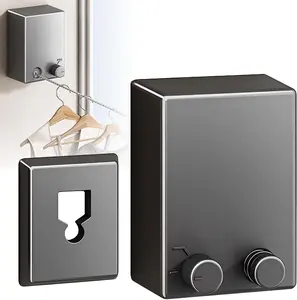 Retractable Clothesline, 2025 New Retractable Clothesline Indoor, Stainless Steel Travel Clothesline, Not Sagging, Heavy Duty Clothes Drying Laundry Line Wall Mounted Stainless Steel Line