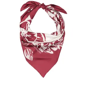 Favorite Daughter The Vintage Floral Silk Square in Red