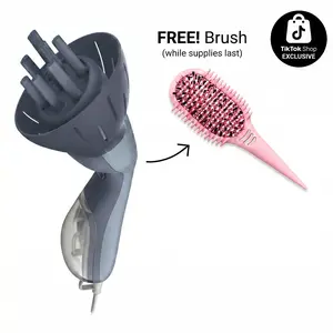 Conair InfinitiPRO Steam Curl Refresh Tool for Day 2-6 Hair, 7" Diffuser Attachment, 80mL Water Tank, 30-Second Heat-Up, Curl Reviver for 2C-4C Medium-to-Coarse Hair, US Plug Personal Care Appliances