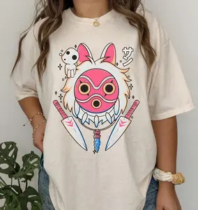 Princess Mononoke Shirt, Kodama Tree Shirt, Forest Spirit Shirt, Studio Ghibli Shirt, Mononoke Hime Shirt 100% cotton full size  BJDAN