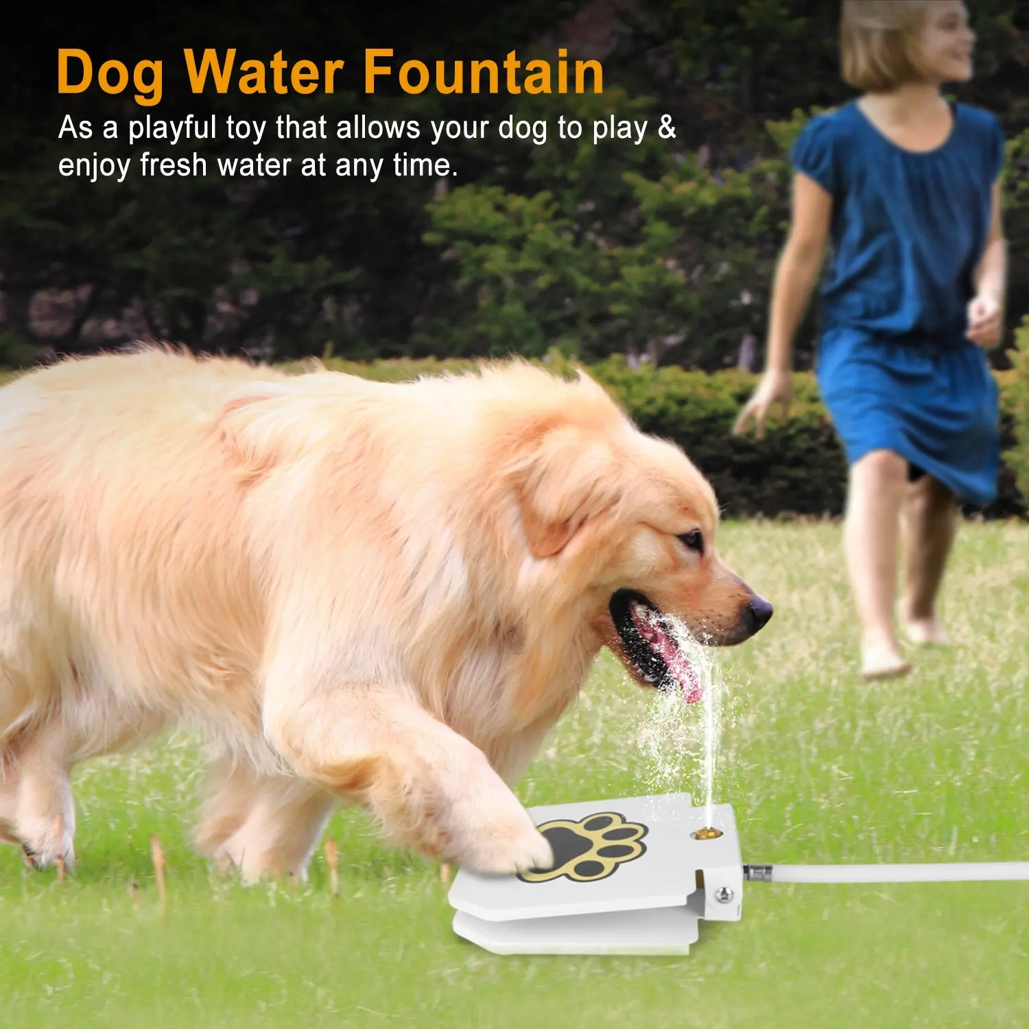 Outdoor Step-on Activated Dog Sprinkler