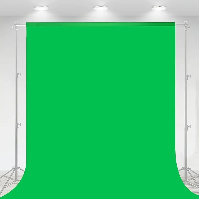 Pure Screen Backdrop 1.5x2m (4.92x6.56 Ft) for Streaming, Photography & Photoshoot, Thick Polyester Fabric for Videos, Parties & Events