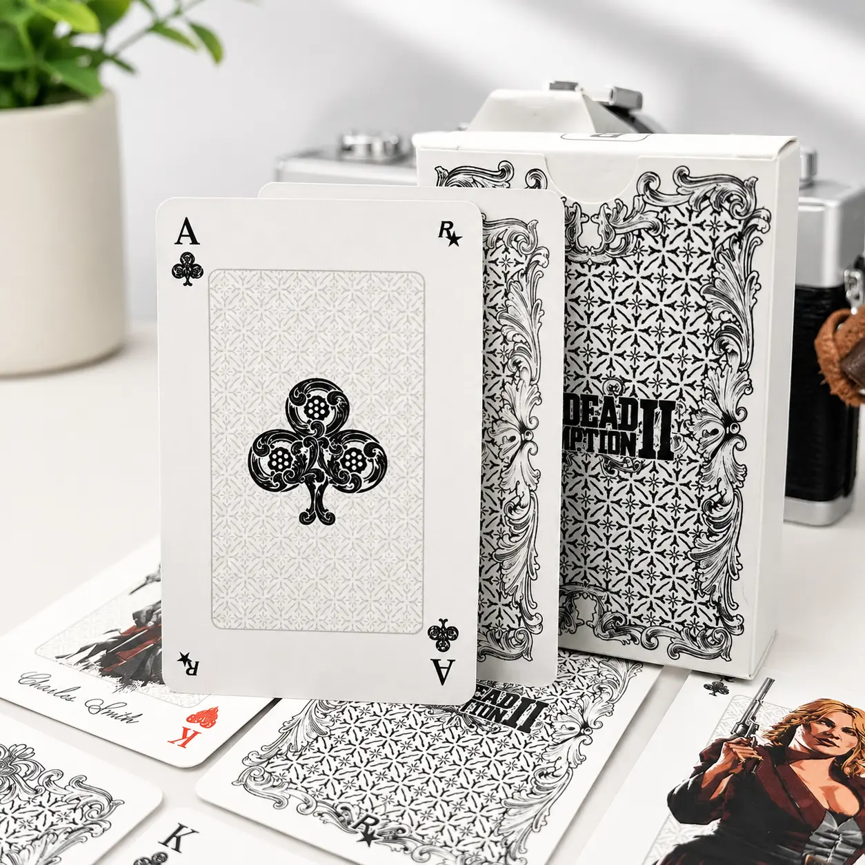 Red Dead Redemption 2 Playing Card Deck, Cowboy Western Illustrated Art, RDR2 Collectible Gift Set for Fans