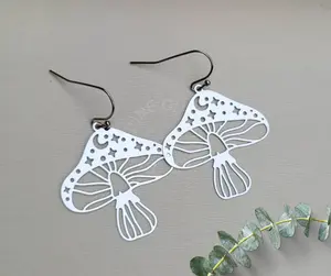 Mystical Mushroom Dangle Earrings
