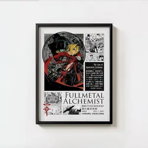 [Up To 50% Off] Fullmetal Alchemist Elric Brotherhood Unframed Paper Photo Print - Mount-Ready Modern Home Decor Wall Art for Home Supplies