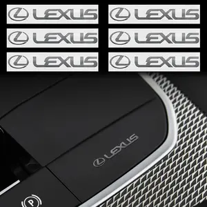 Lexus Car Interior Stickers, 6/10/15pcs Dashboard Trim Decals, Vinyl Auto Accessories for Lexus Models, Decorative Car Styling