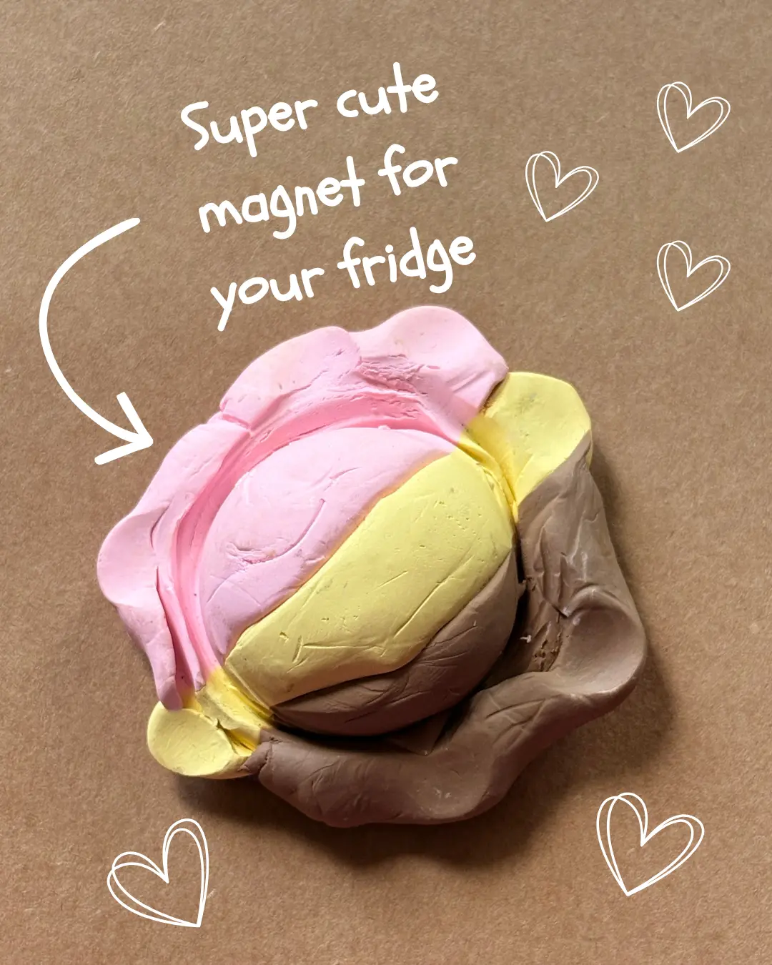 Neapolitan Ice Cream Magnet