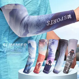 5Pairs of Ice Silk Arm Sleeves，UV-Blocking Arm Sleeve for Summer Heat，Stay Cool and Protected, Unisex