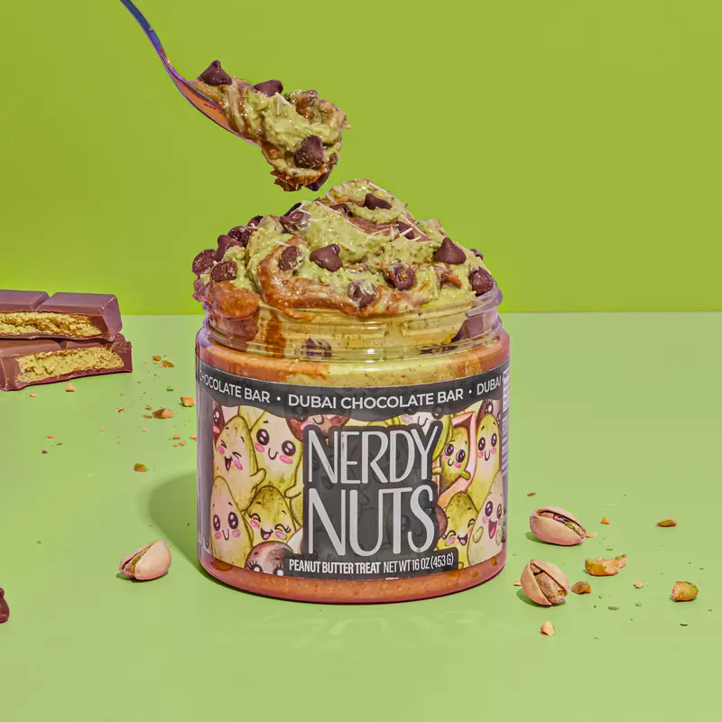 Dubai Chocolate Bar Peanut Butter Treat