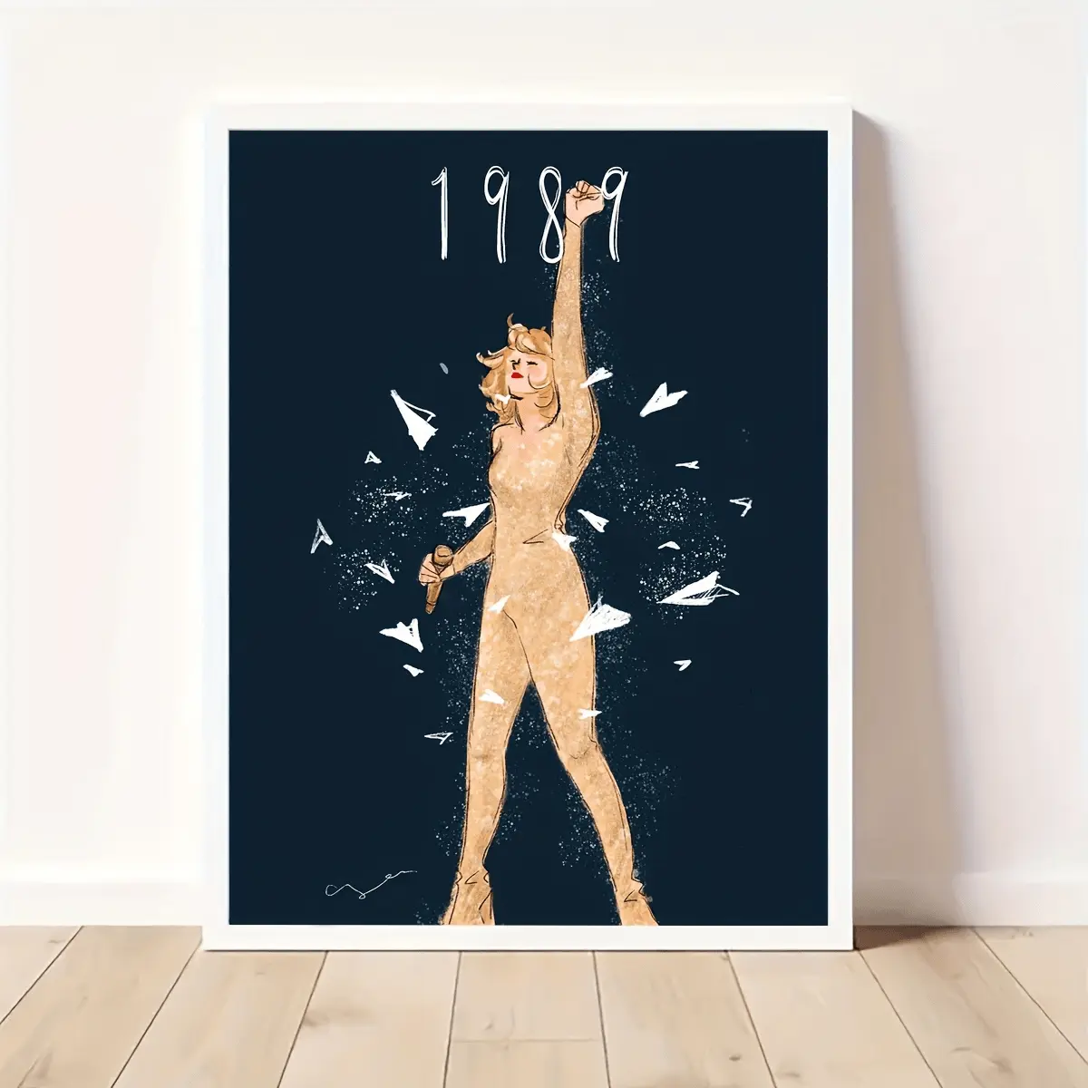 Unframed Singer T.S Singing Concert Girl Comic Poster Wall Art Print Poster, Ideal Gift For Bedroom Living Room Corridor, Wall Art, Wall Decor, Fall Decor, Room Decoration, No Frame Hanging Photo