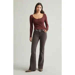Pacsun Women's Jade Low Rise Bootcut Jeans Brown
