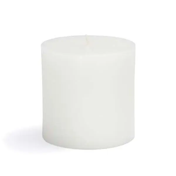 212 MAIN Handpoured Wax Smokeless Scented White Citrus Citronella Pillar Candle, 3" Diameter x 3" H, 40-Hour Burn, CPC-020-12, 12-Piece Bulk Case - Camping-Hiking Lighting, Indoor Home Fragrance Decoration, Mosquito Repellent Household Cylindrical Candle,