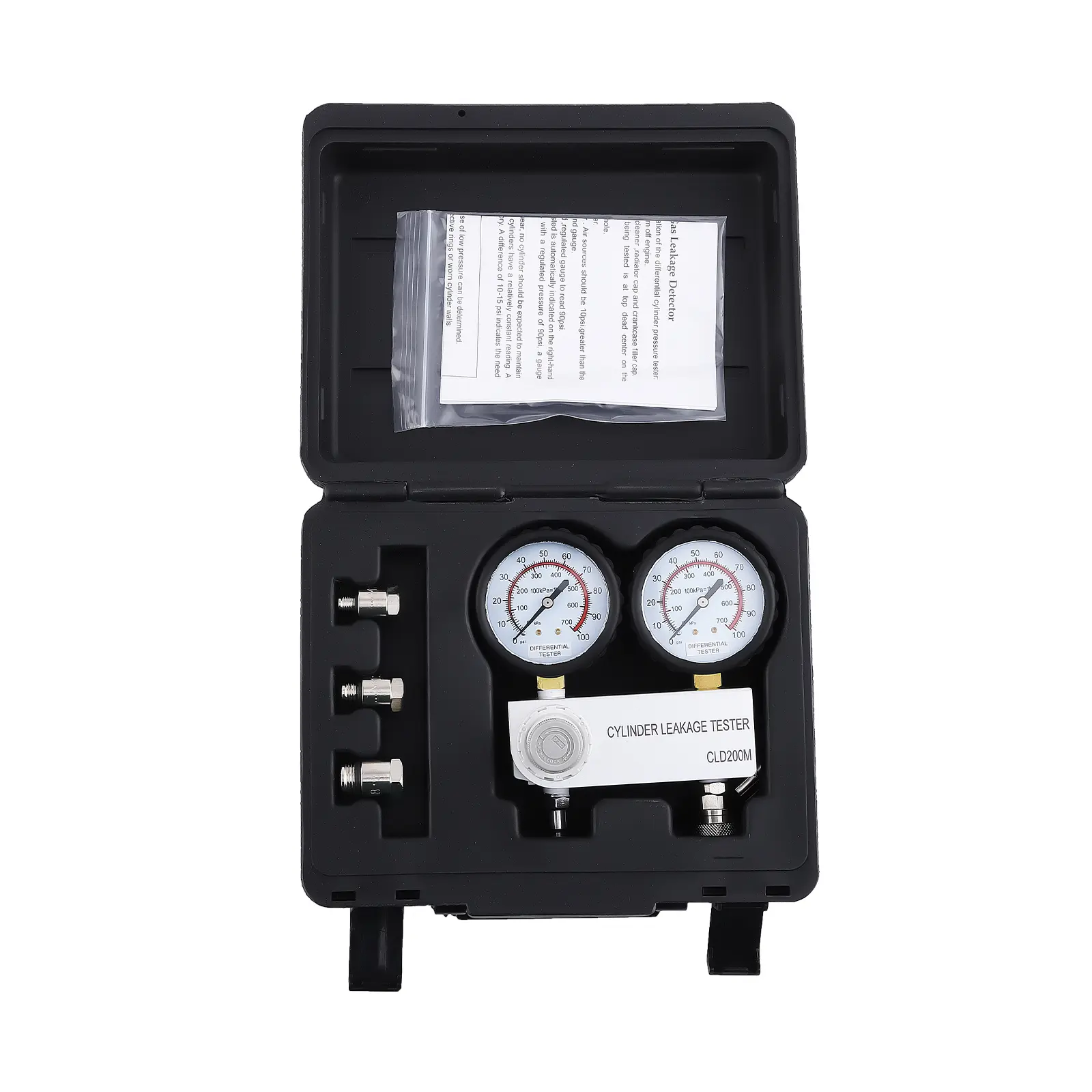 Engine Compression Leakage Leakdown Detector Cylinder Leak Tester Tool Kit Set