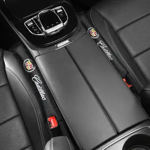 Leather Car Seat Cushion Gap Filler, Car Interior Leak-Proof Protective Pad for Cadillac Escalade Cts Ats Xts Ct4 Ct5 Xt5 Xt4 Xt6 Ct6 Sls Srx Bls Sts Dts De Ville