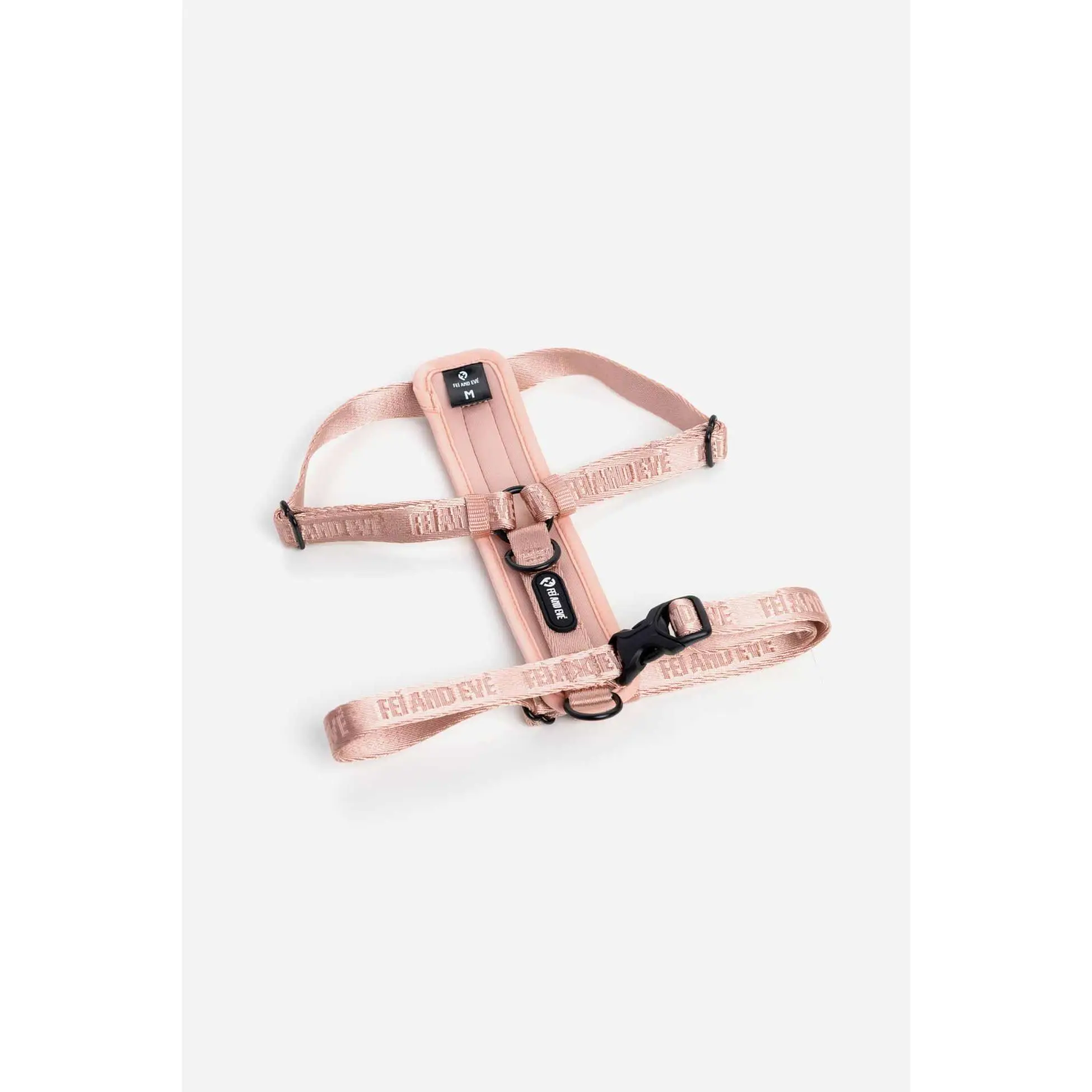 Fei and Eve Moxie H-Shape Dog Harness | Ultra-Lightweight | 3-Leash System for No-Pull Control | Easy On-Off | Adjustable 210D Breathable Nylon | Soft Padded Lining