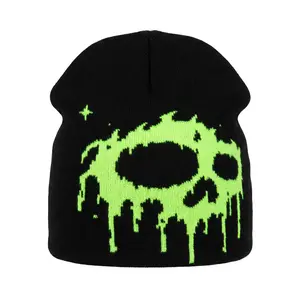 Toxic Slime Unisex Acrylic Beanie, Fashion Clothes Accessory