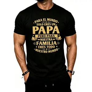 Stylish Men's Short Sleeve Cotton T-Shirt for Casual Daily Wear and Summer Comfort Perfect Gift for Father's Day-The Perfect Gift For Him Or Her.