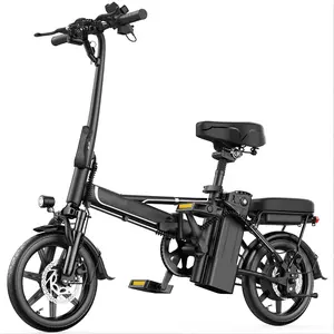 14" Mini E-Bike|500W(Peak 750W) Pure AluminumFrame|22Mph Top Speed |Up to 40 Miles Range Perfectfor Campus Commutes, Grocery Runs, or Leisure Rides NoMore Sweating - Electric Assist for Smooth Hills & LongDistances!