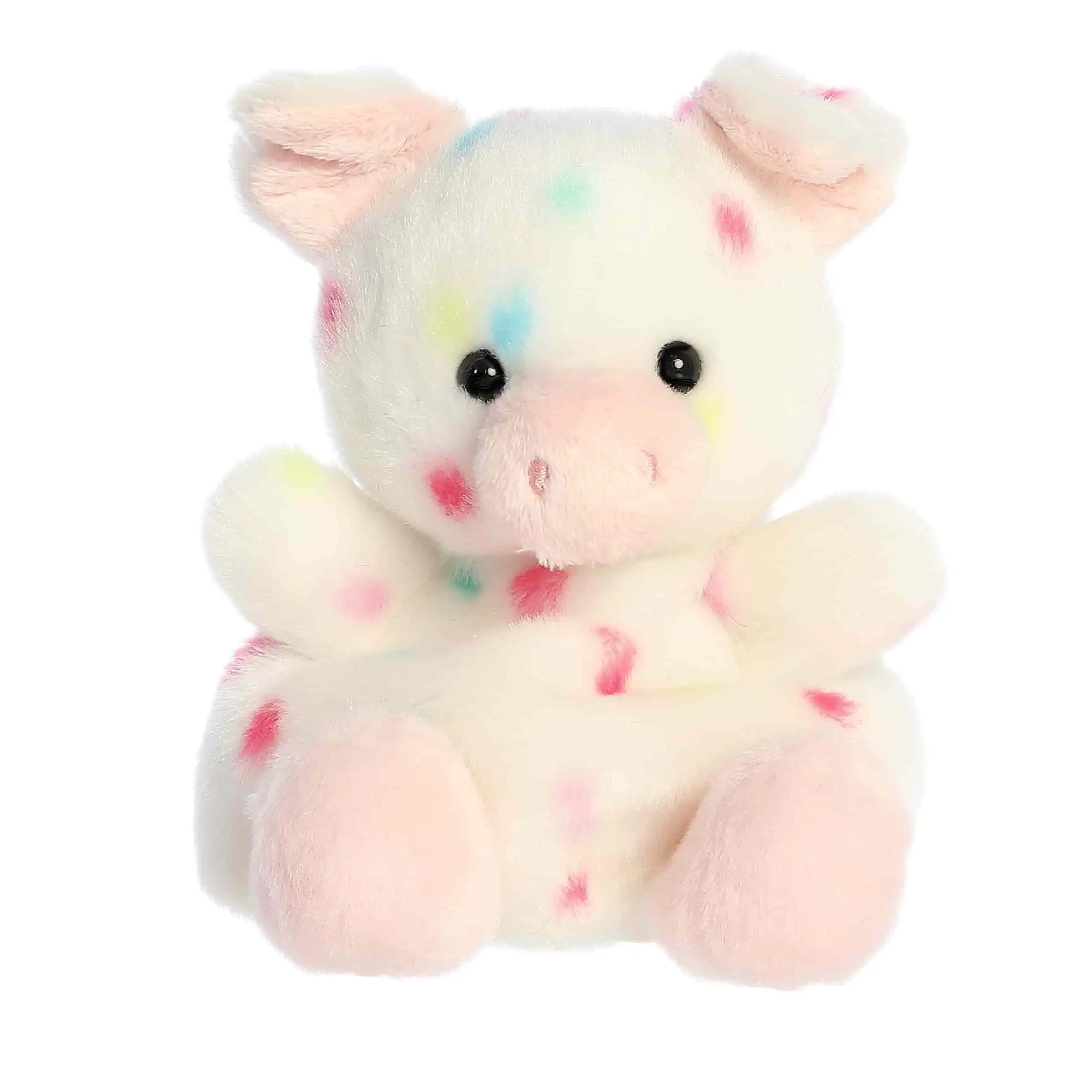 Palm Pals Adorable Patsy Funfetti Pig 5 inch White Mini Soft Plush Collectable Stuffed Animal