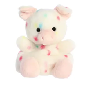 Palm Pals Adorable Patsy Funfetti Pig 5 inch White Mini Soft Plush Collectable Stuffed Animal