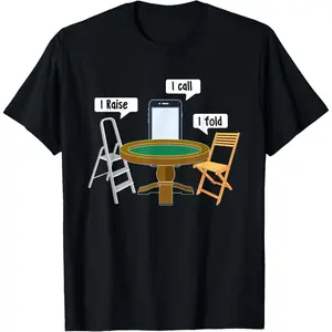 #TikTokShopRestock  Plus Size I Raise I Call I Fold - Poker Card Player Casino Gambler T-Shirt