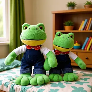 SleekHush Frog Couple Plush Toys, Long-Leg Soft Stuffed Animal, Trendy Birthday Gift for Kids SleekHush Frog Couple Plush Toys, Long-Leg Soft Stuffed Animal, Trendy Birthday Gift for Kids