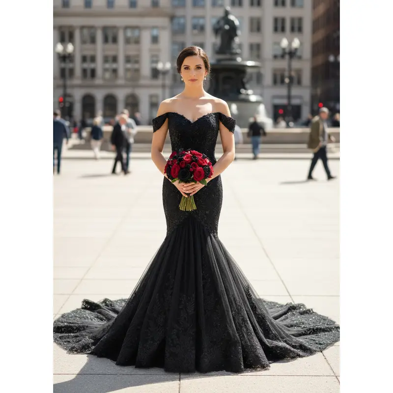 black mermaid wedding dress - TikTok Shop black mermaid wedding dress - TikTok Shop
