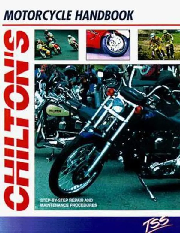 Used Good, Like New Soft Cover Motorcycle Handbook by Chilton Automotive Books - English, for Motorcycle Enthusiasts with Step-by-Step Repair and Maintenance Procedures