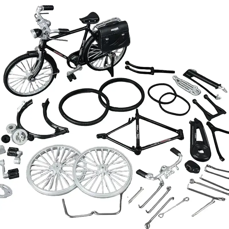 DIY Retro Mountain Look Bicycle Model Kit - Festive & Party Supplies, Glide-and-Roll Mini Assembleable Bike, Collectible Gift for DIY Thrill Enthusiasts