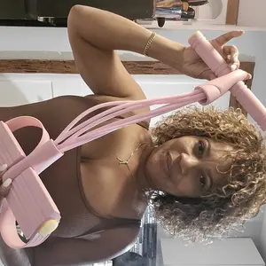 Multifunction Tension Rope, 6-Tube Elastic Yoga Pedal Puller Resistance Band,  Elastic Pull Rope Fitness, Full-Body Workout at Home Gym, Exercise Sit-up, Yoga, Abdominal Training