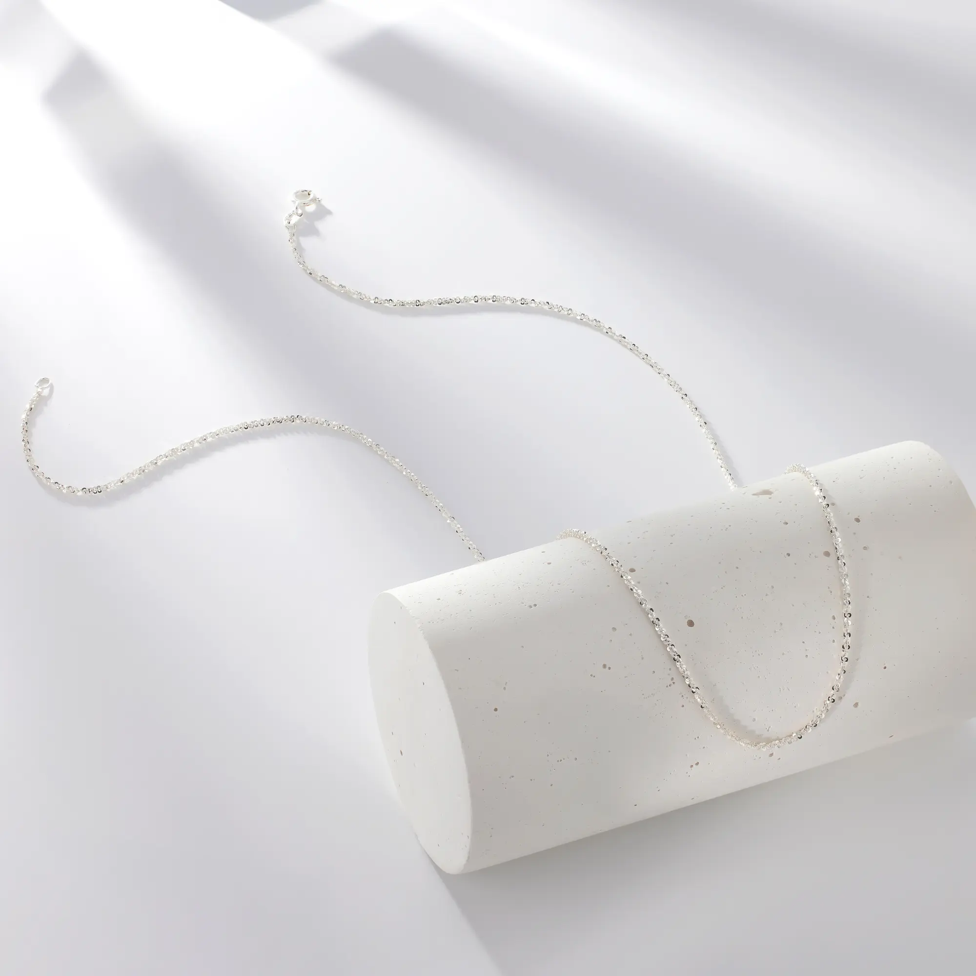 Silver Criss Cross 22 and 24 Inch Chain Bundle