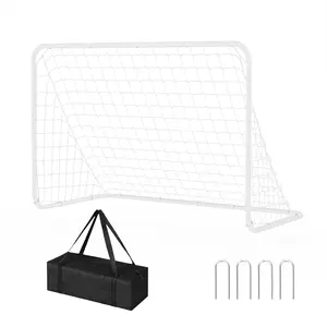 Gaomon Steel Frame Soccer Goal Nets - 6x4 ft Outdoor Backyard Training Equipment with Secure Anchoring, Portable Football Practice Gear