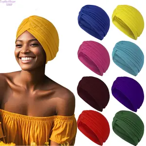 Women’s Stretch Pullover Watermelon Turban, Indian Style Soft Elastic Yoga Headscarf, Lightweight Breathable Headwear, Versatile Casual Accessory for Yoga Practice, Daily Wear and Ethnic Outfit Styling