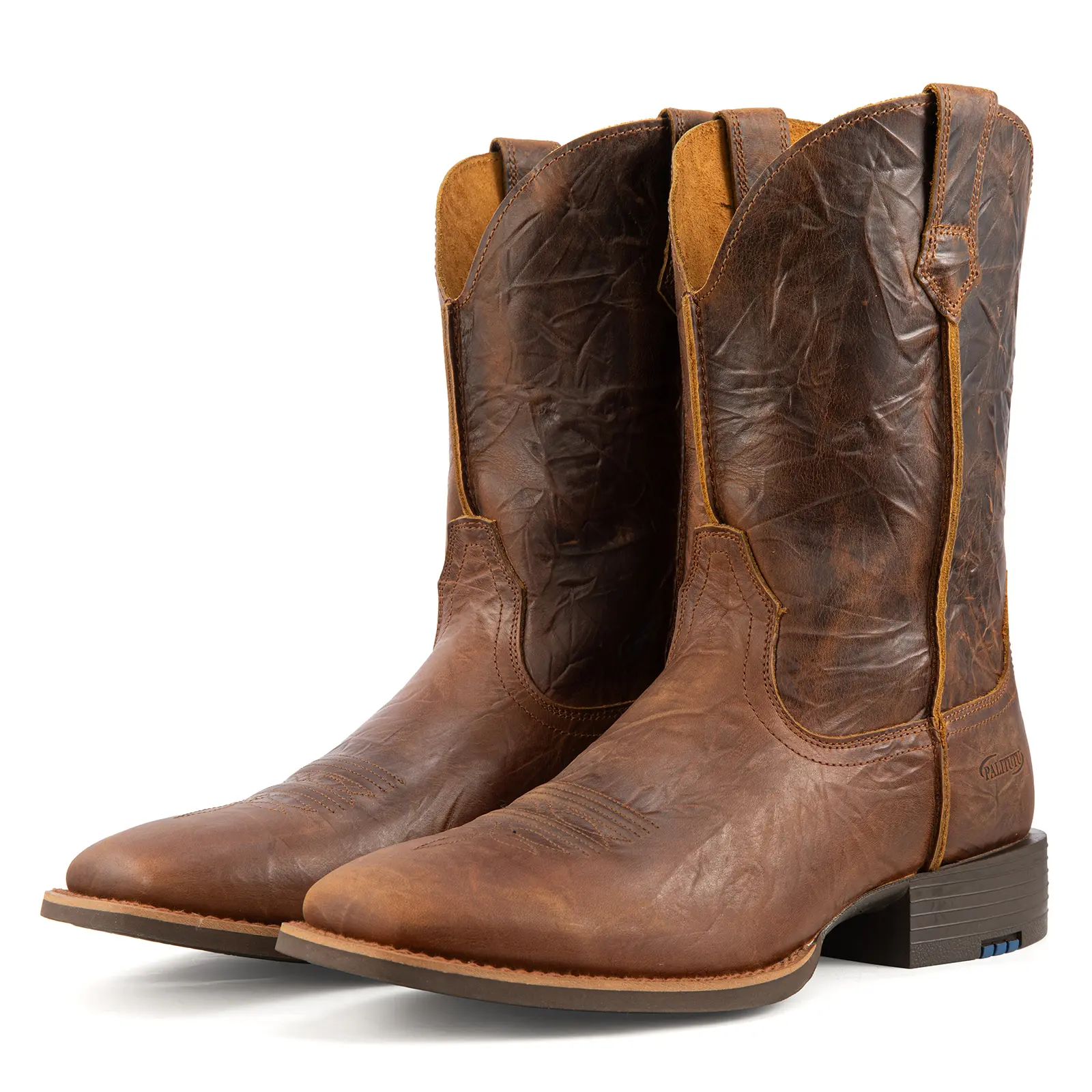 Men's square-toe Western cowboy boots; vintage genuine leather mid-calf riding boots; durable work boots suitable for country outdoor activities; slip-resistant and rugged.#CowgirlBoots #CountryConcertOutfit #WesternFashion #Y2KOutfits