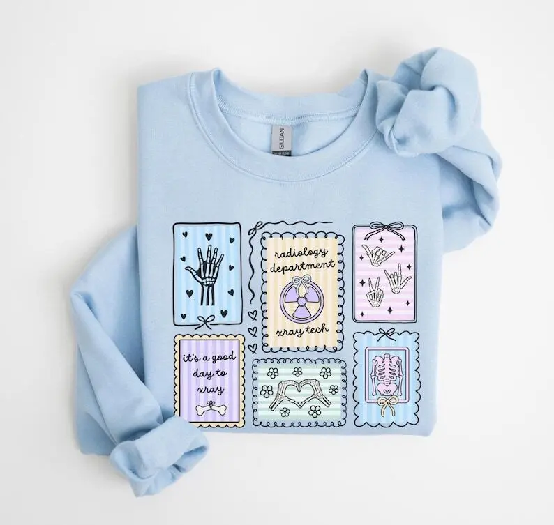 Xray Tech Stamp T-Shirt or Sweatshirt • RAD Tech Sweatshirt • X-ray Technologist • Radiology Department tee • CT MRI hoodie Cotton Crewneck