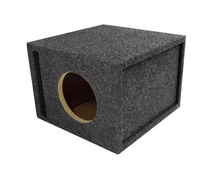 8 in Single Vented Subwoofer Enclosure Precision CNC-Cut, Premium MDF Construction. Proudly USA Made.