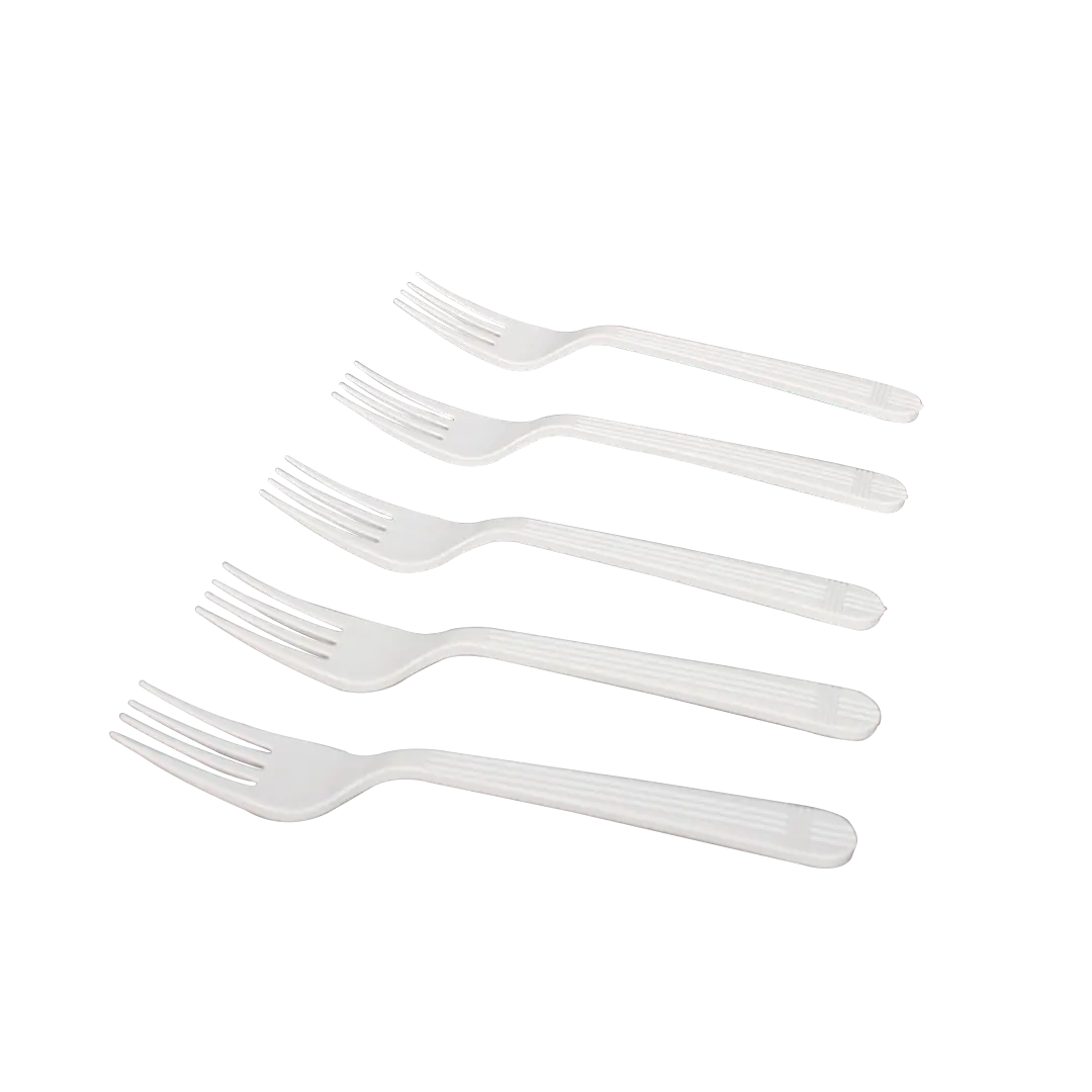[1,000 ct] PP Plastic Premium Extra Heavy Weight Forks, White