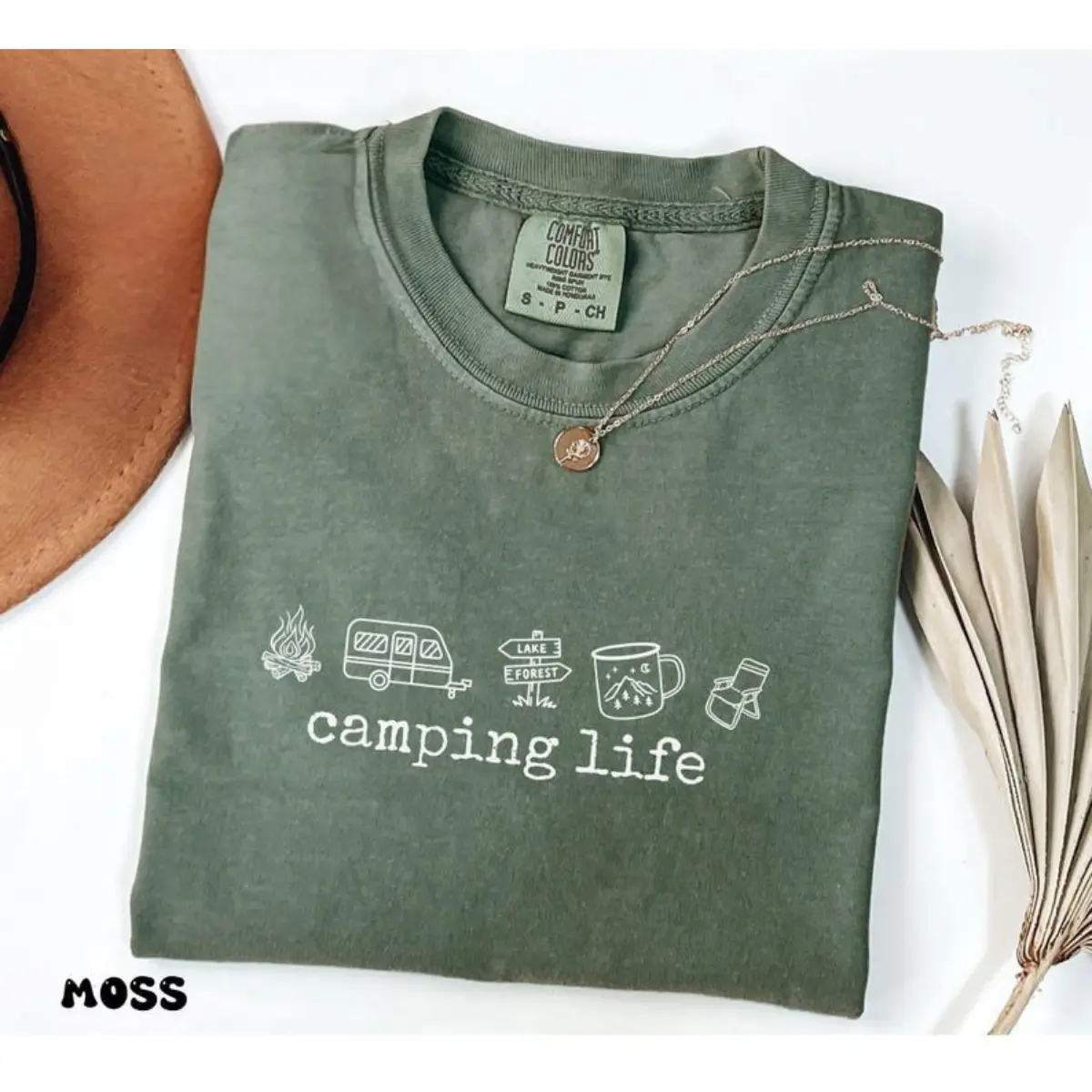 Comfort Colors Camping Life TShirts, Camping TShirt, Camper T-shirt, Camper T-Shirt, Happy Camper T-Shirt, Camping Gift, Camp Life Tee, Outdoorsy Gift