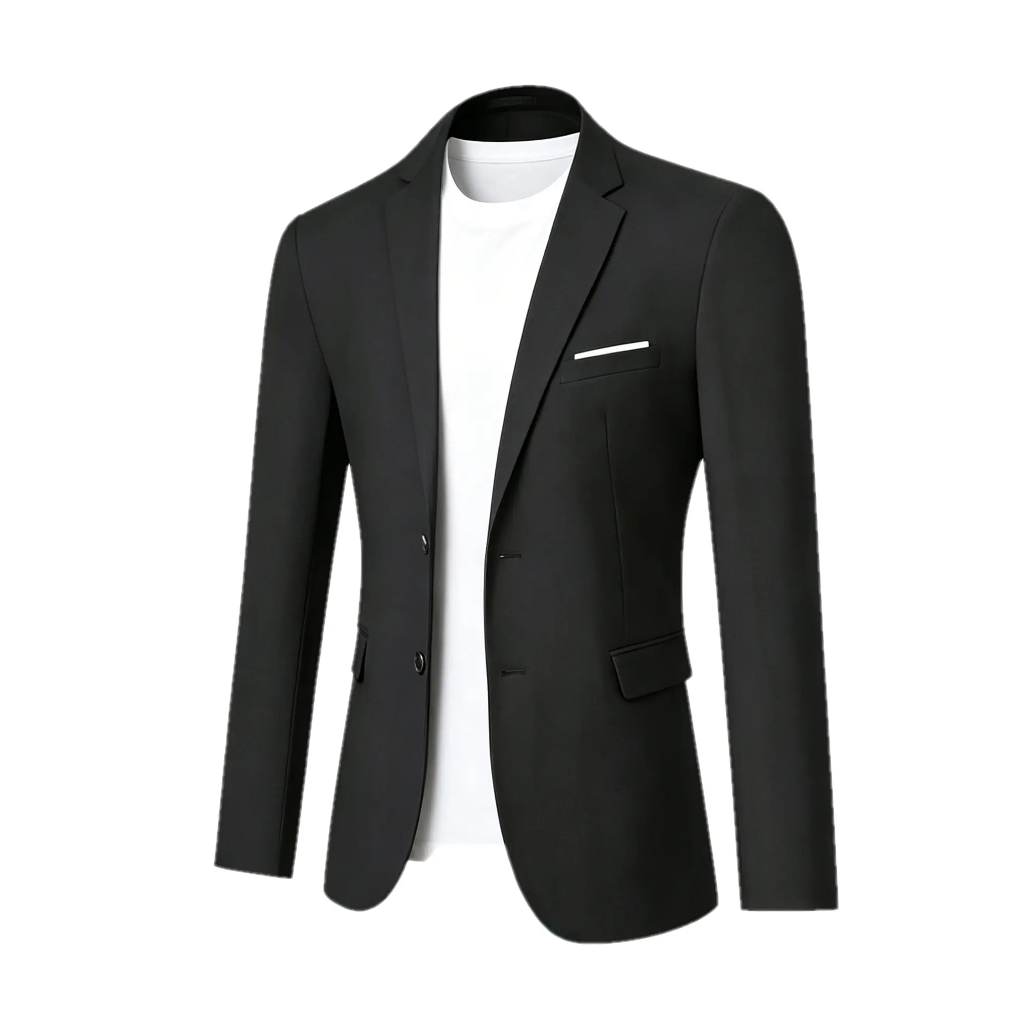 TweedLad Men's 3-Piece Suit Set - Regular Fit Solid Polyester Business Outfit, Long Sleeve Jacket, Vest & Pants for Weddings, Meetings (Men's Outfit Sets), Blazer Pants Set Men's Suits Jackets