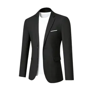 TweedLad Men's 3-Piece Suit Set - Regular Fit Solid Polyester Business Outfit, Long Sleeve Jacket, Vest & Pants for Weddings, Meetings (Men's Outfit Sets)