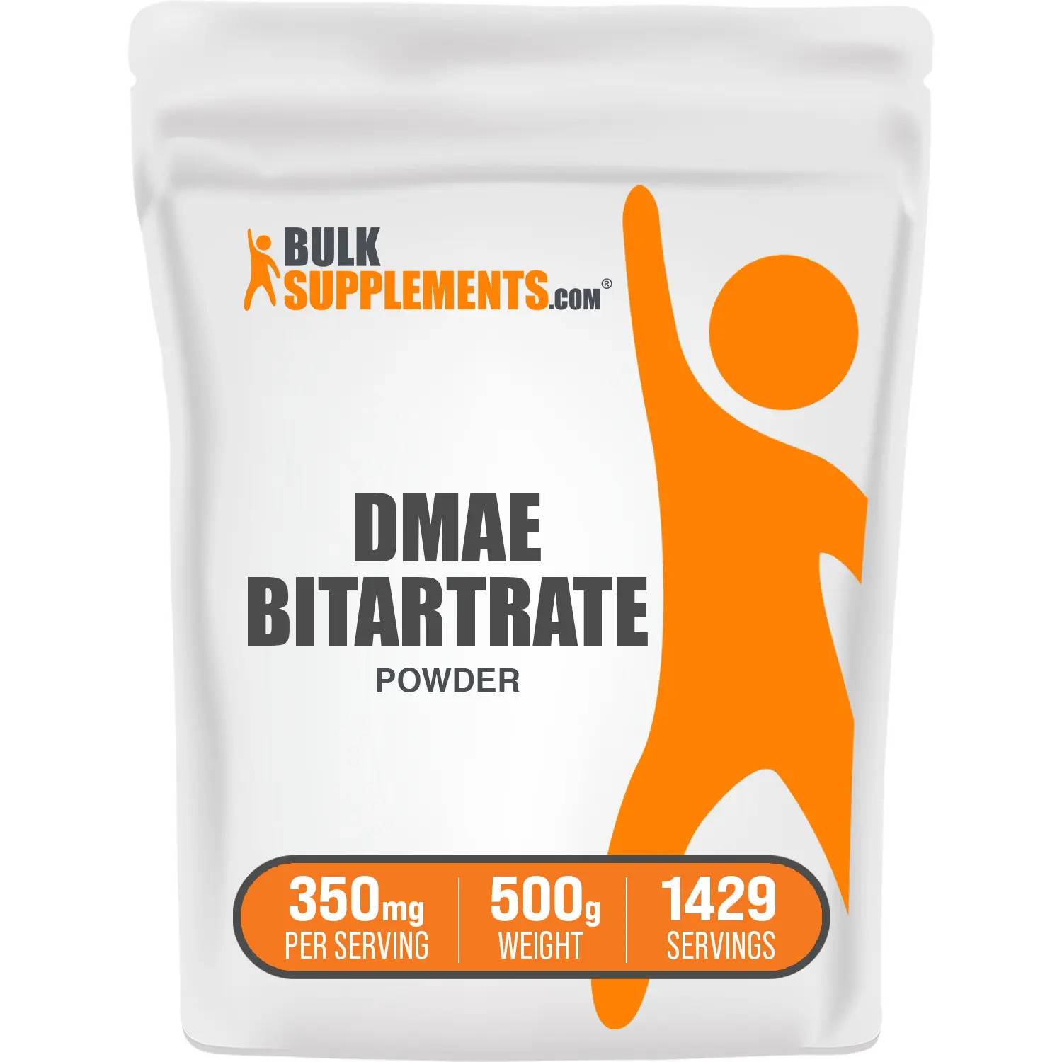 BulkSupplements DMAE L-Bitartrate Edible Powder - Dietary, Fitness Amino Acid Supplement - Skincare Support - 500g, 350mg per Serving