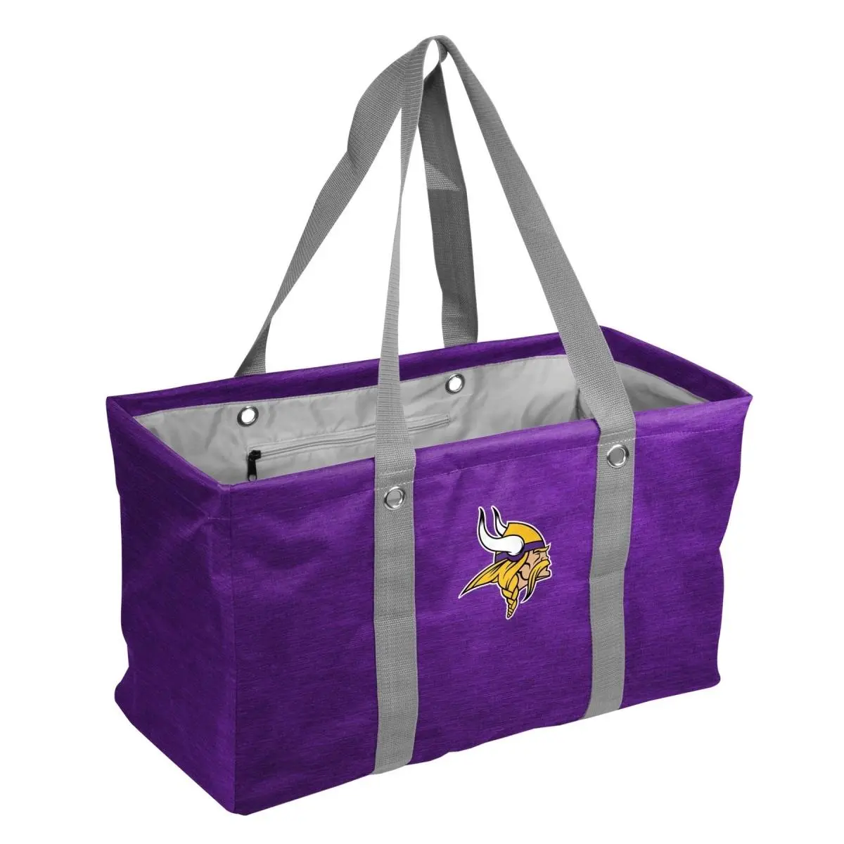 Logo Chair  NFL Minnesota Vikings Crosshatch Picnic Caddy, Outdoor, Multipurpose Basket, Oversized